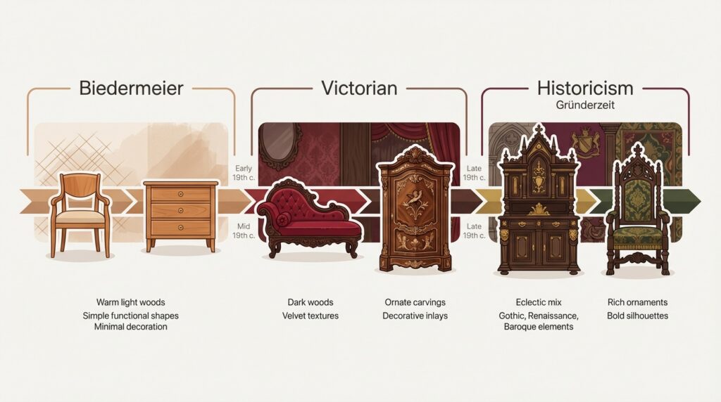 Das 19. Jahrhundert: bürgerlicher Komfort und historische Bezüge